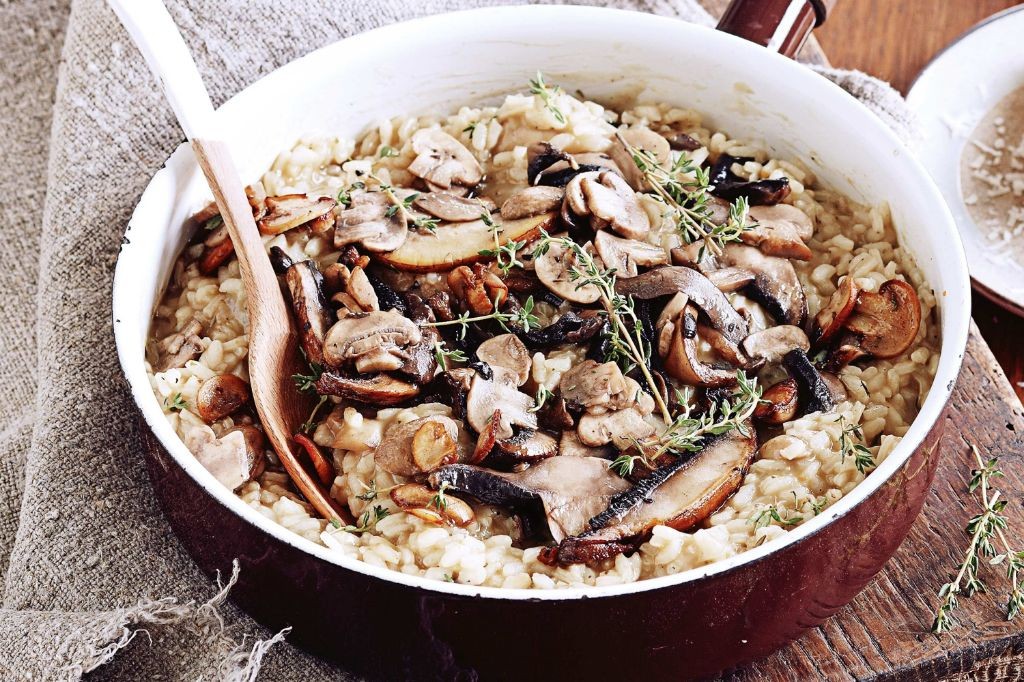 Organic Mushroom and Thyme Risotto