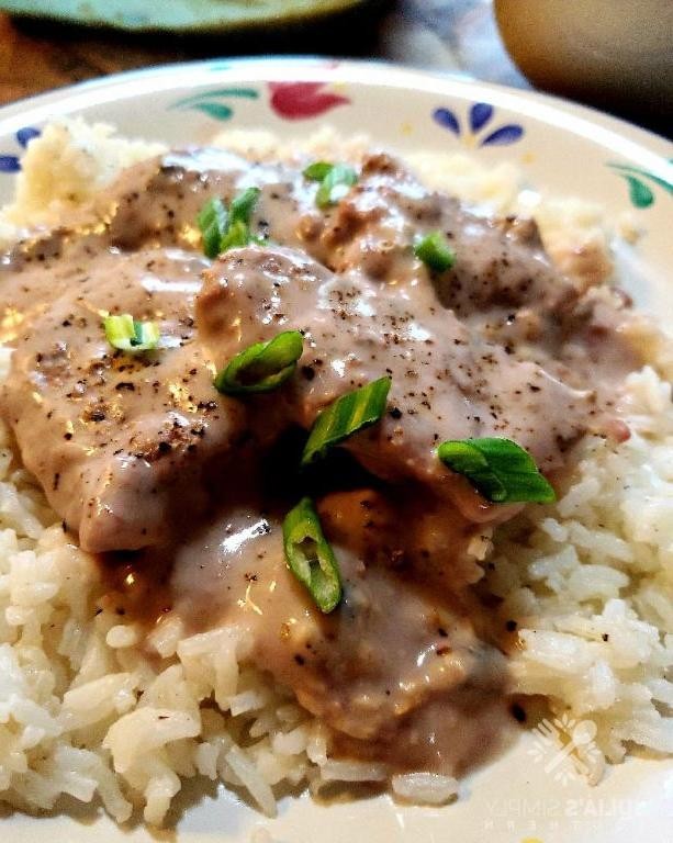 Oven-Baked Cube Steak and Rice Pilaf