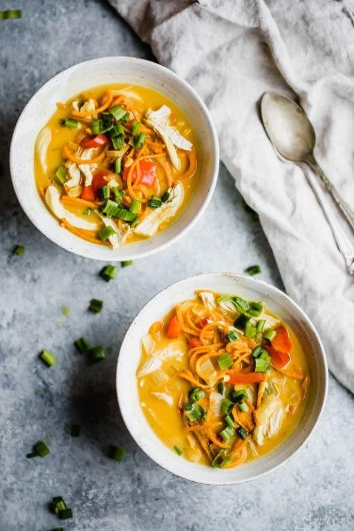 Paleo Chicken and Sweet Potato Soup