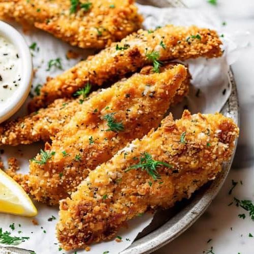 Panko-Crusted Oven-Fried Chicken Tenders