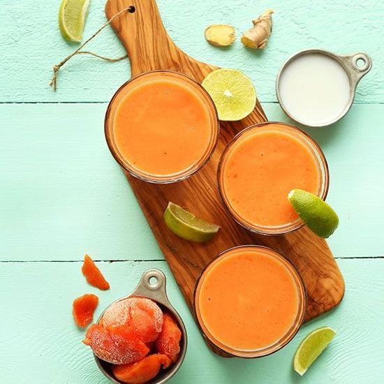 Papaya Smoothie with Coconut Milk