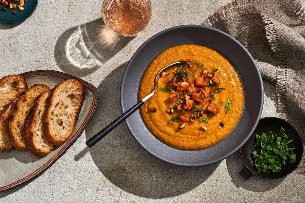 Papaya and Cucumber Gazpacho