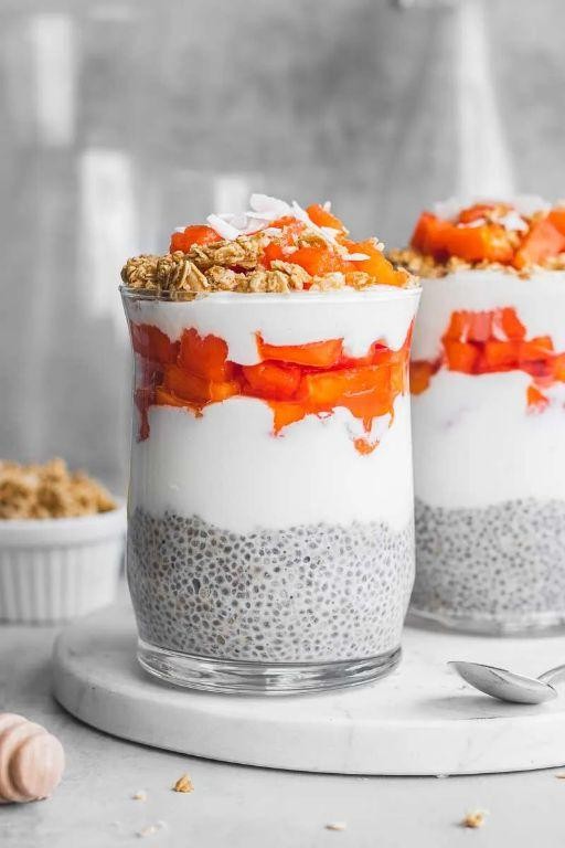 Papaya and Yogurt Parfait