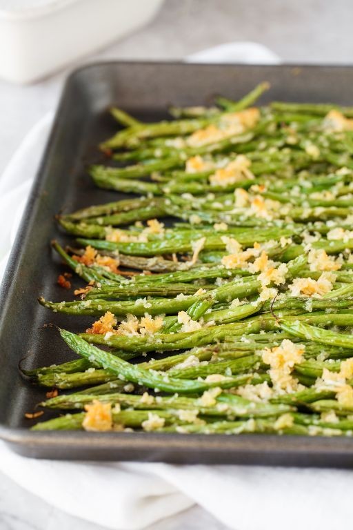 Parmesan Panko-Crusted Green Beans