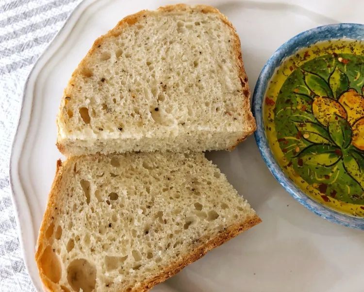 Parmesan and Black Pepper Bread