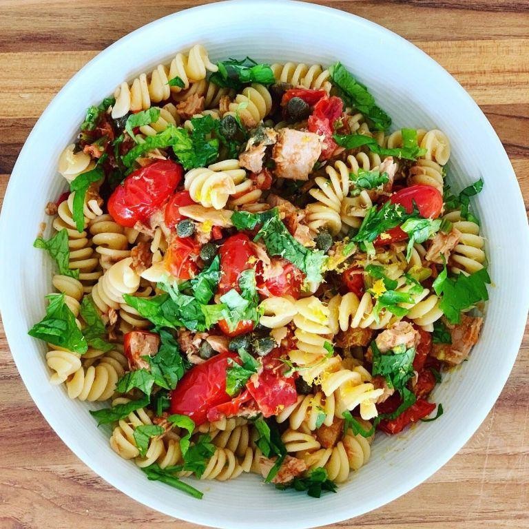 Pasta with Canned Tuna and Capers