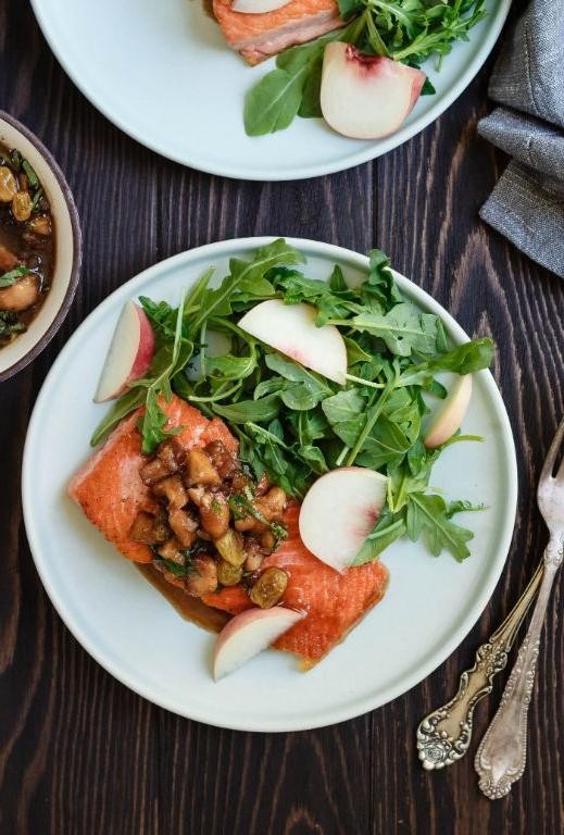 Peach Basil Chutney