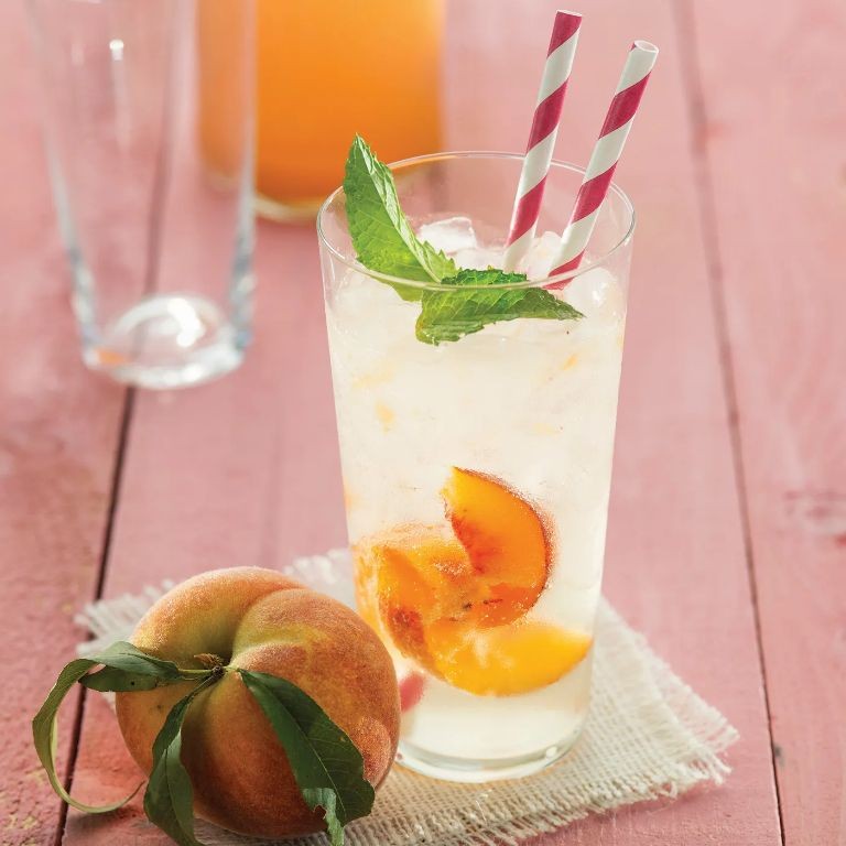 Peach Ginger Soda