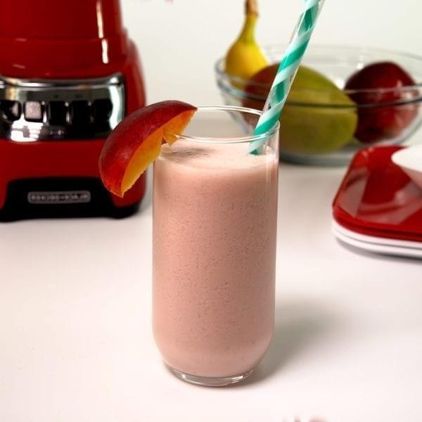 Peach Melba Weight Watcher Smoothie