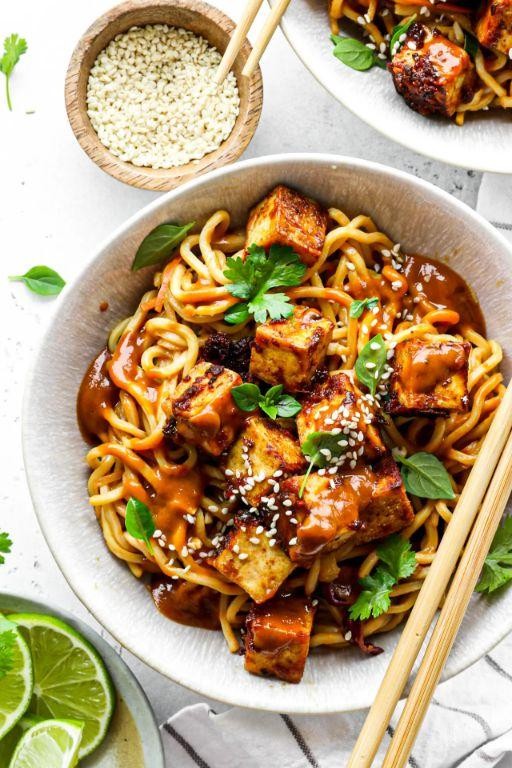 Peanut Butter Tofu Noodles