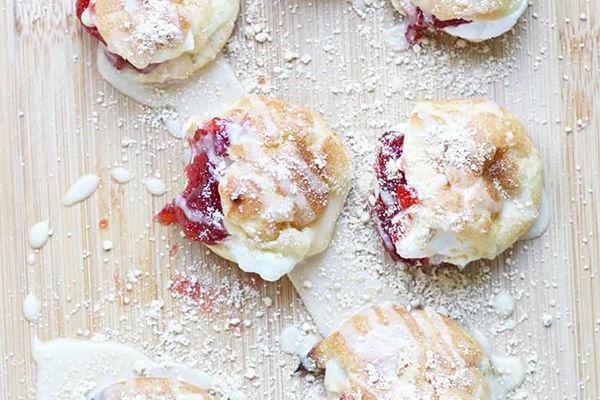 Peanut Butter and Jelly Profiteroles