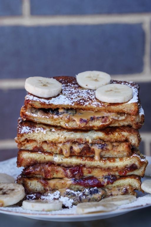 Peanut Butter and Jelly Stuffed French Toast