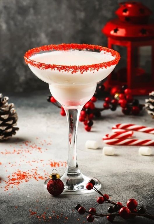Peppermint Candy Cane Margarita