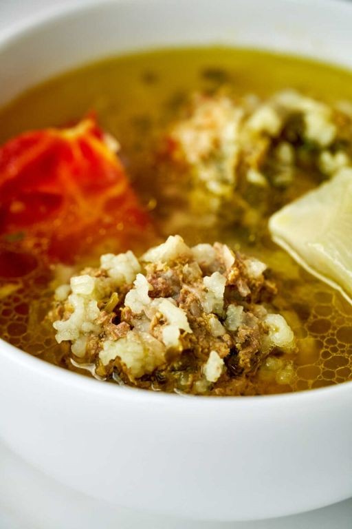 Persian Wedding Soup with Herbed Dumplings