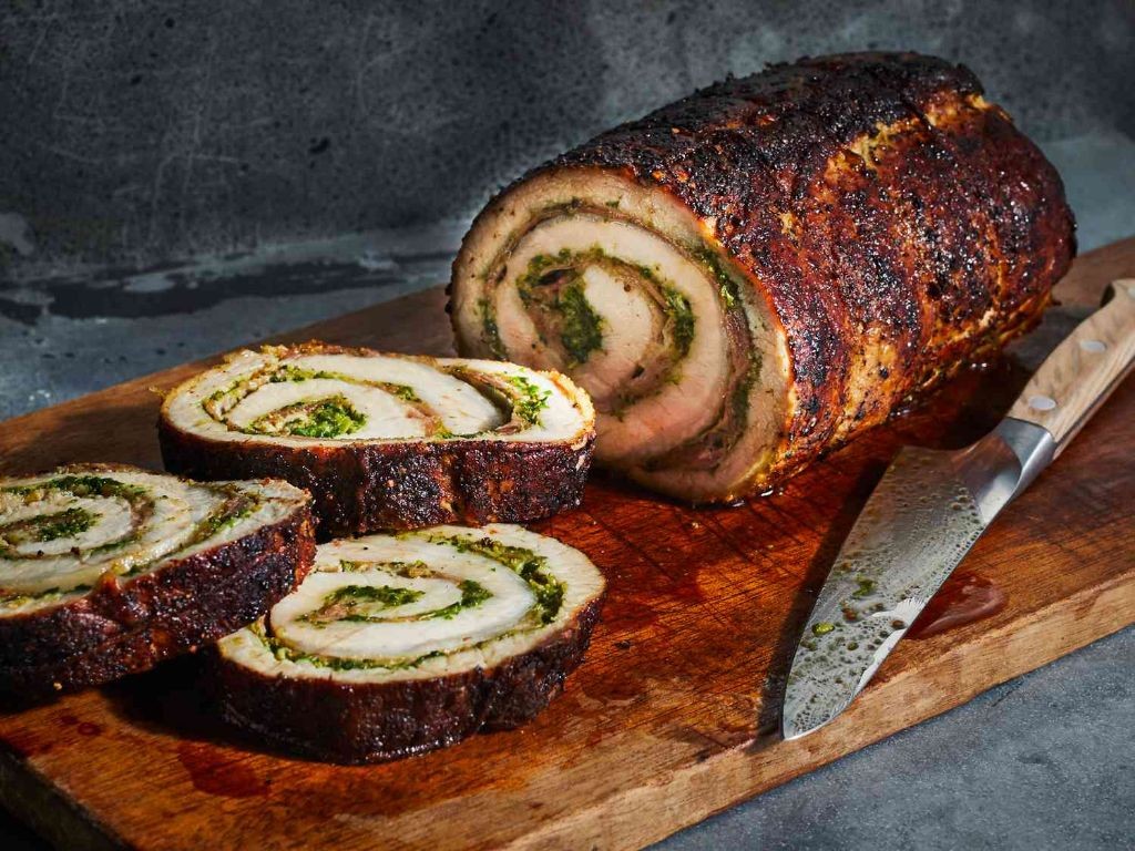 Pesto Crusted Pork Sirloin Roast