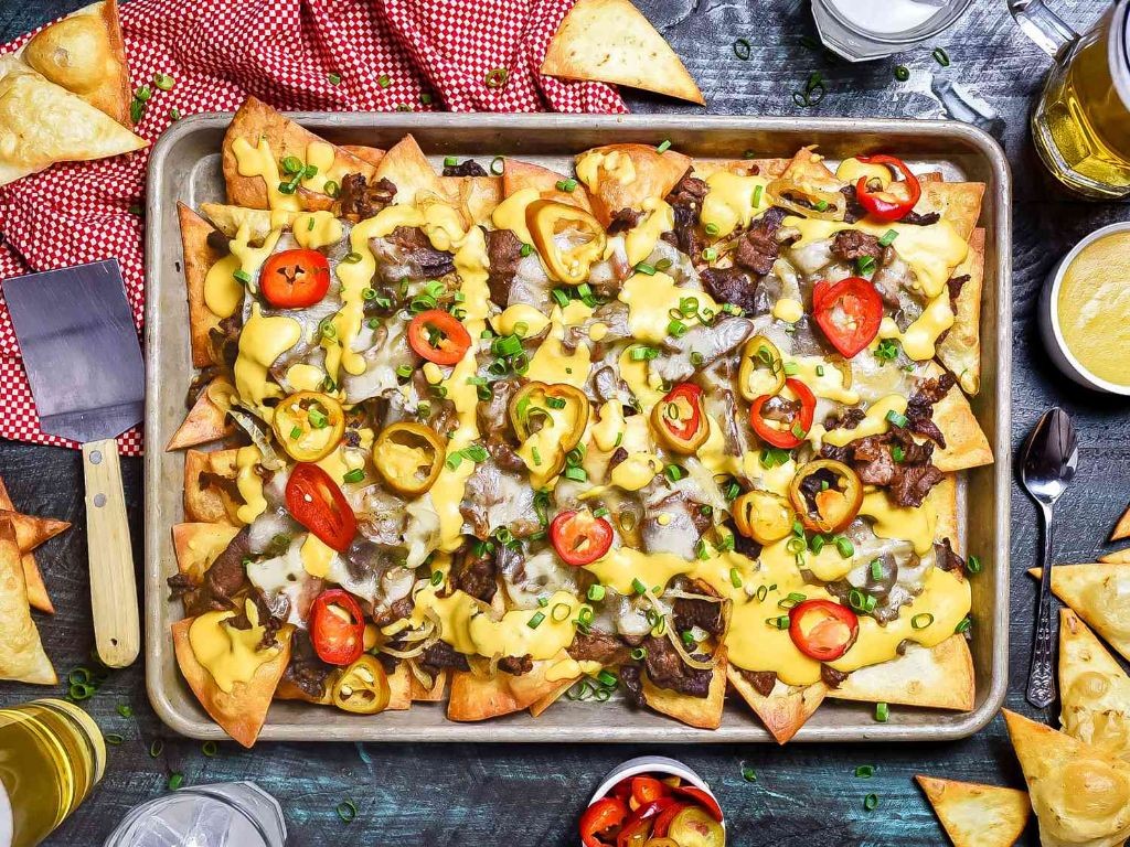 Philly Cheesesteak Nachos