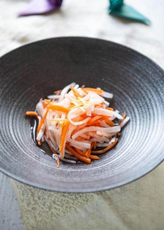 Pickled Radish and Carrot Sushi
