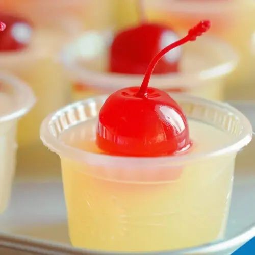 Pina Colada Jello Jigglers