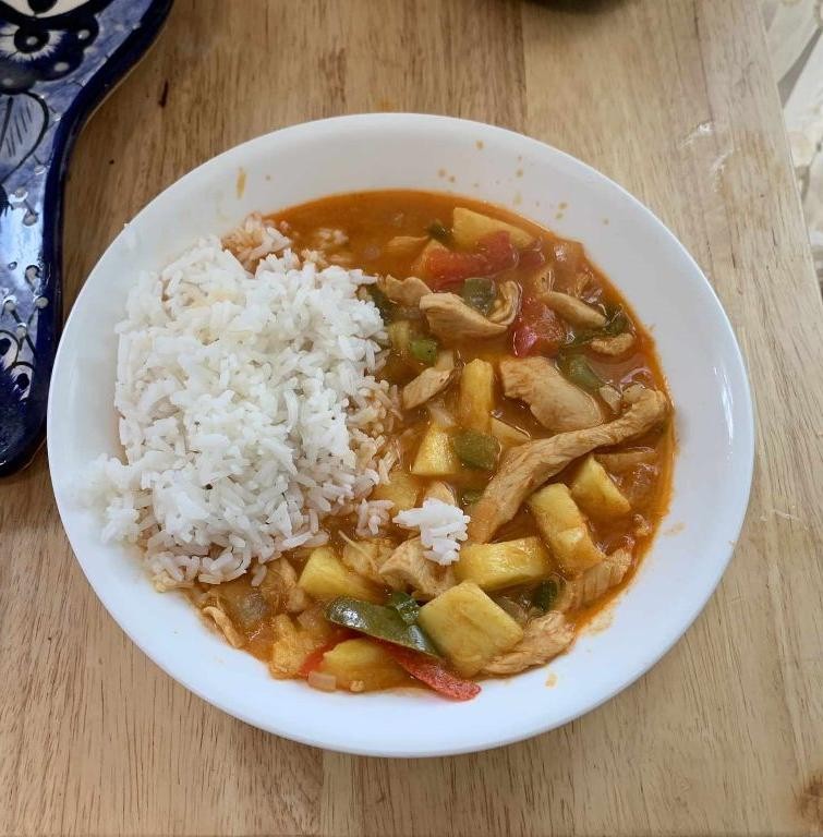 Pineapple Chicken Curry with Jasmine Rice