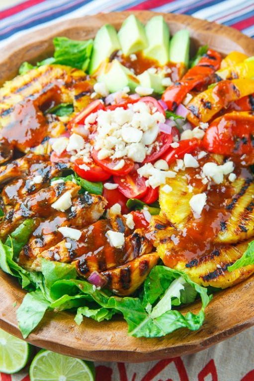Pineapple Chicken Salad with Honey Lime Dressing