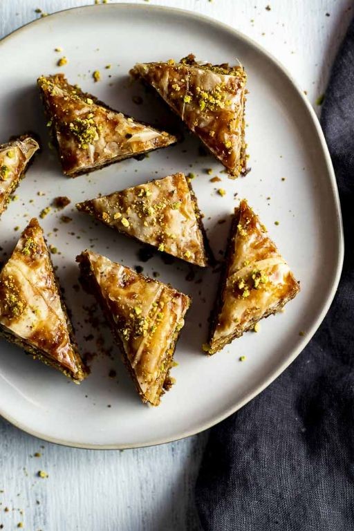 Pistachio Baklava with Honey Drizzle