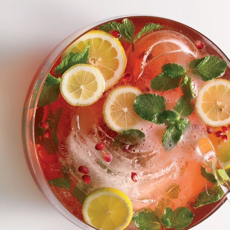 Pomegranate Champagne Punch