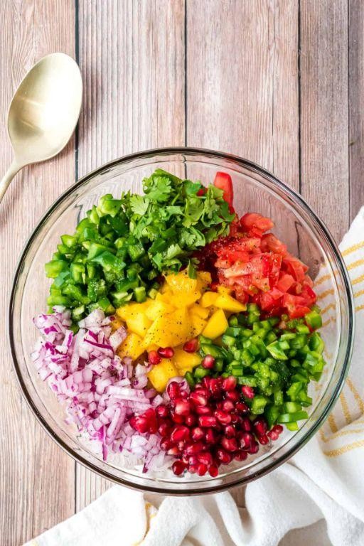 Pomegranate Mango Salsa