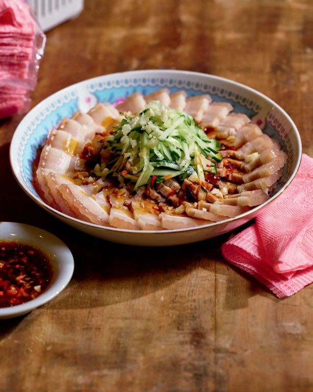 Pork Belly Takoyaki with Garlic Sauce