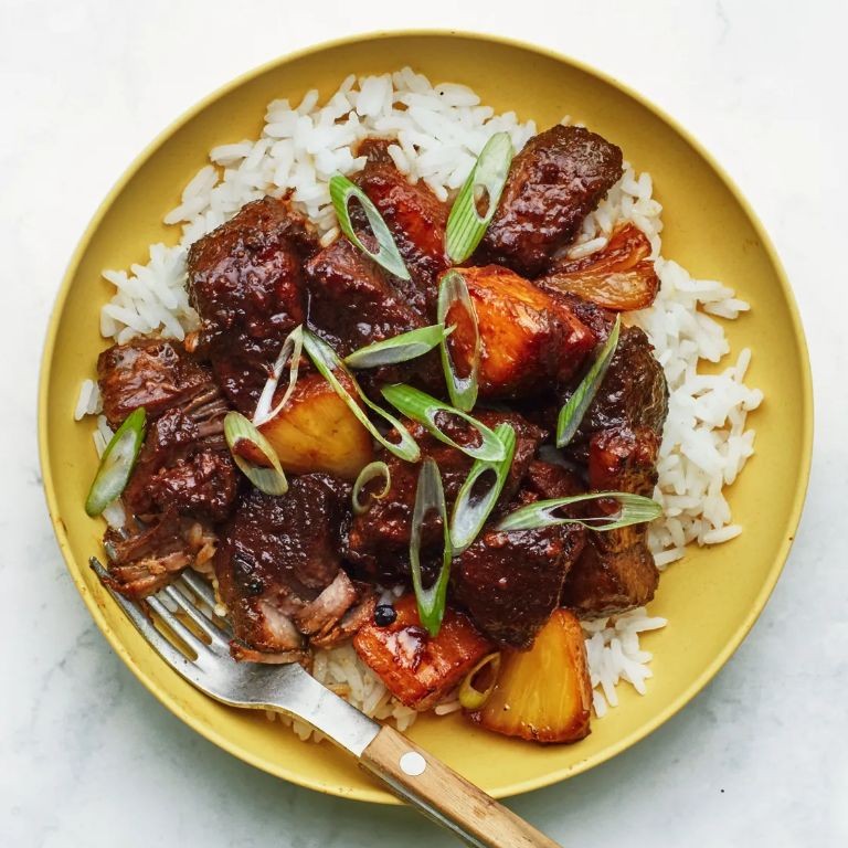 Pork Picnic Adobo with Pineapple
