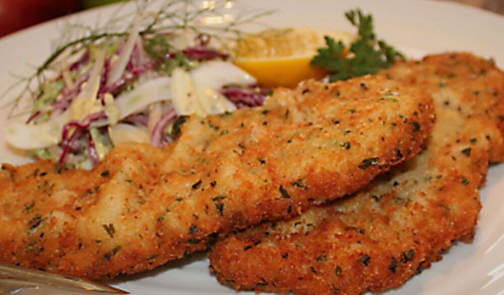 Pork Schnitzel with Herb Crust