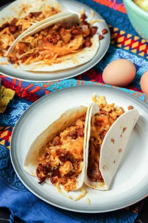 Potato and Chorizo Breakfast Tacos