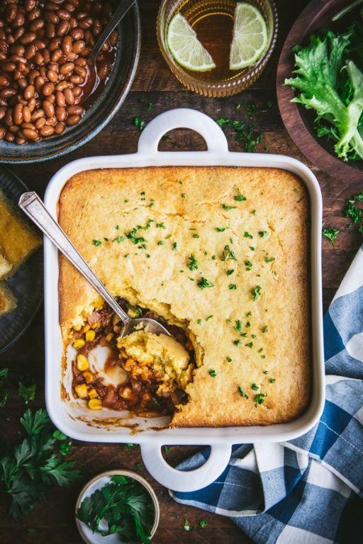Pulled Pork Cornbread Casserole