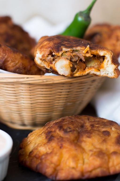 Pulled Pork Empanadas with Spicy Dipping Sauce