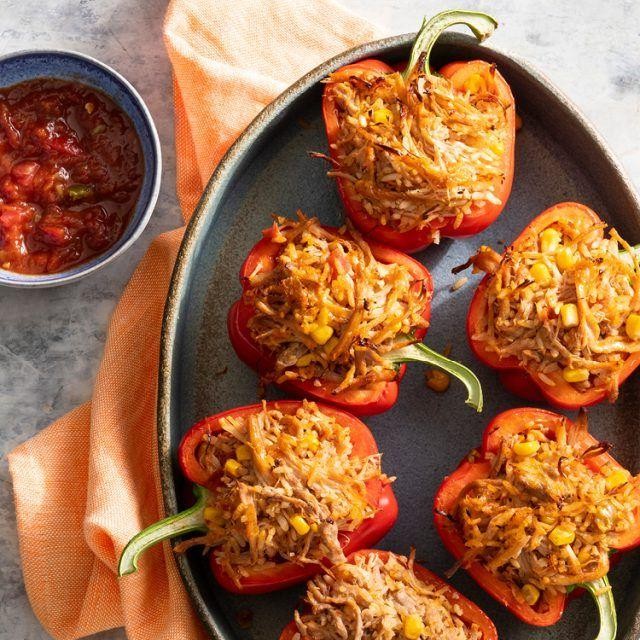 Pulled Pork Stuffed Bell Peppers
