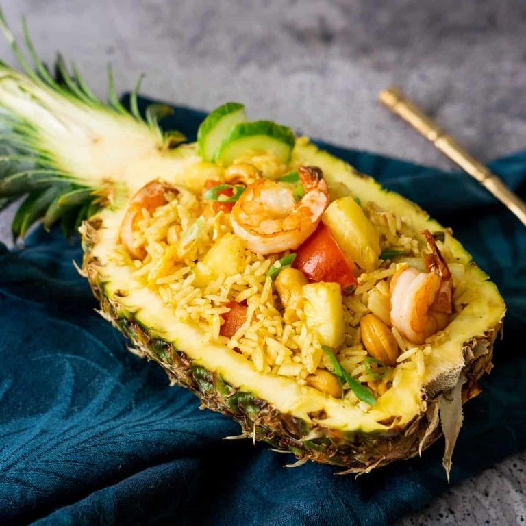 Pumfu Fried Rice with Pineapple