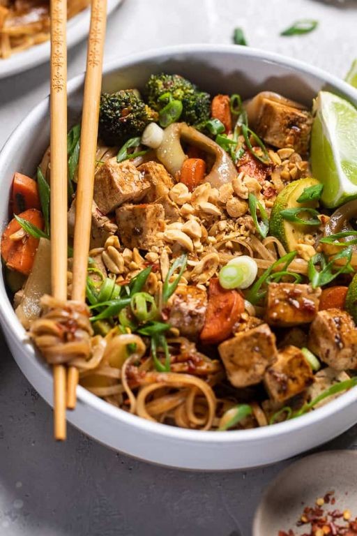 Pumfu Pad Thai with Peanuts and Lime
