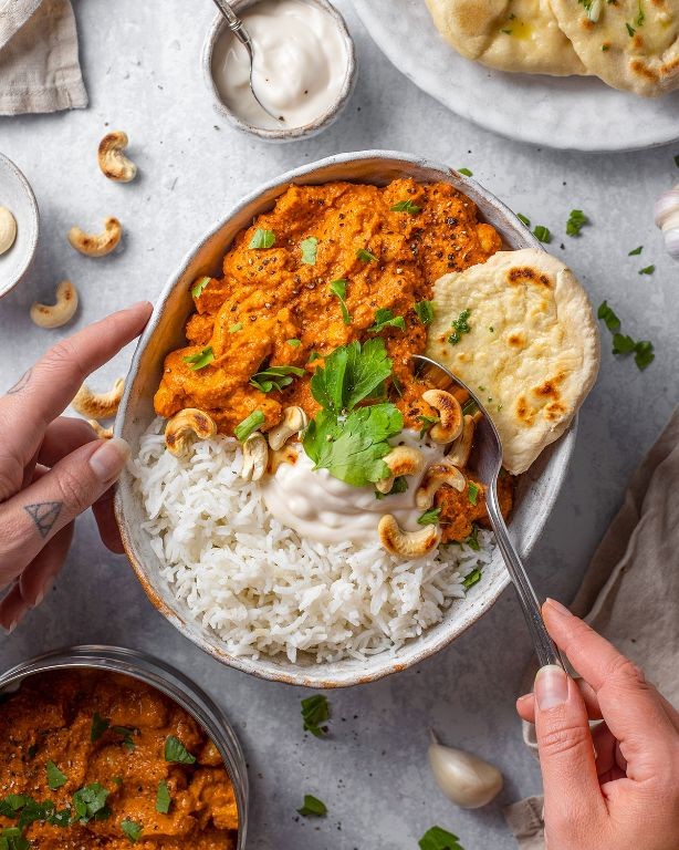Pumfu Tikka Masala with Basmati Rice