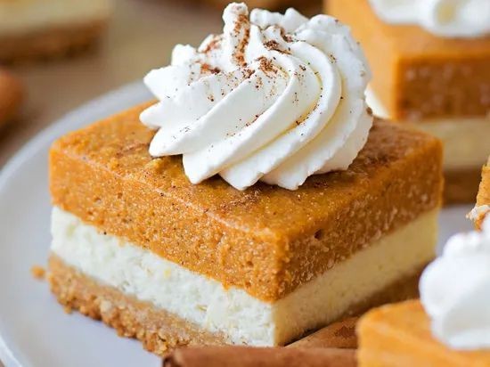 Pumpkin Cheesecake Bars