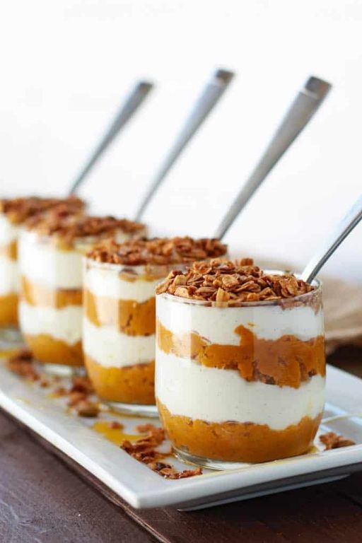 Pumpkin Pie Mix Parfait with Granola