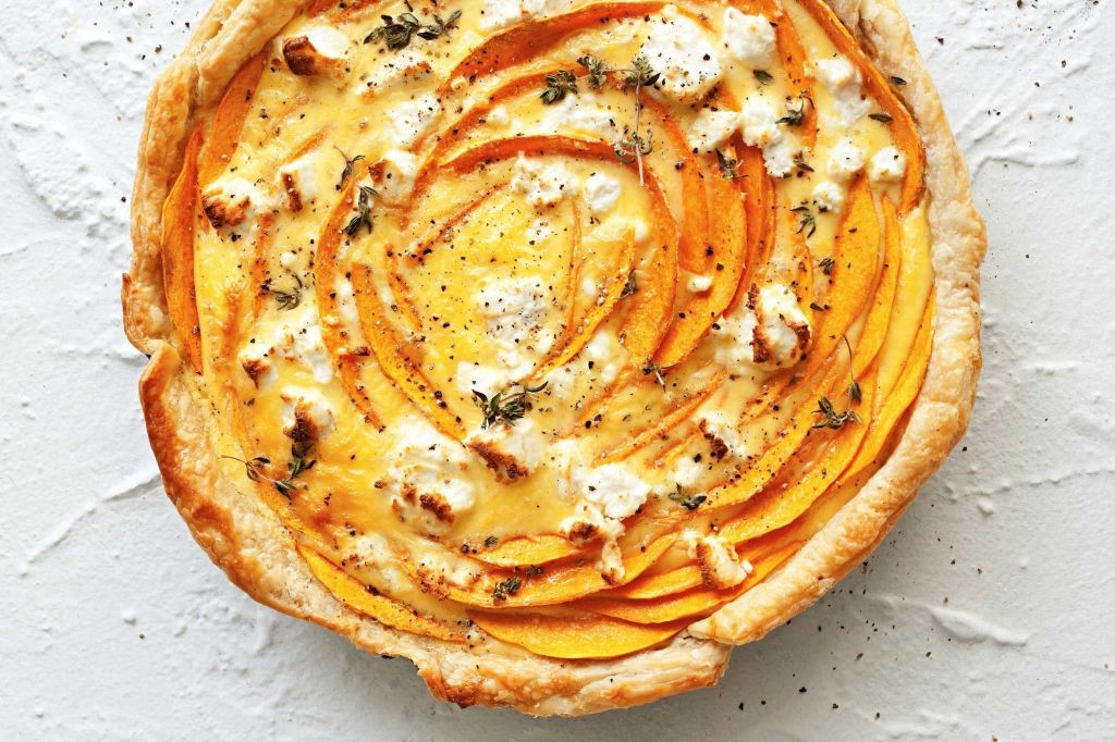 Pumpkin and Goat Cheese Tart