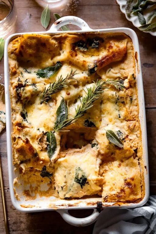 Pumpkin and Sage Lasagna with Béchamel Sauce