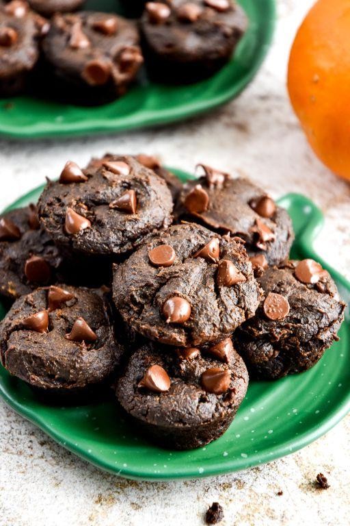 Pumpkin spice mini brownie bites