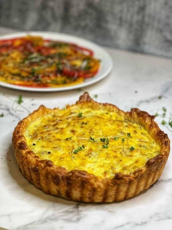 Quiche Lorraine with Flaky Crust