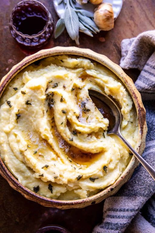 Quick Roasted Garlic Mashed Potatoes
