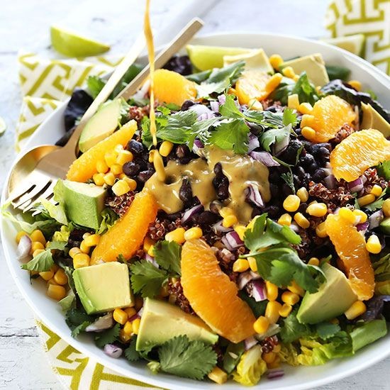 Quinoa and Black Bean Salad with Lime Dressing