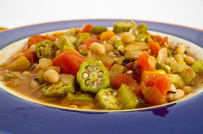 Quinoa and Black-Eyed Pea Gumbo