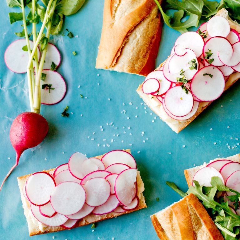 Radish and Butter Sandwiches