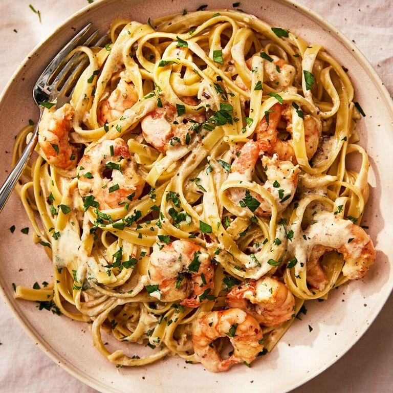 Ragu Alfredo Shrimp Scampi