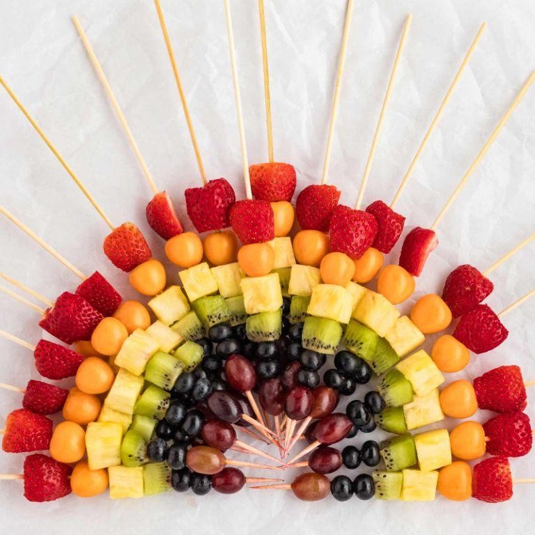 Rainbow Fruit Skewers