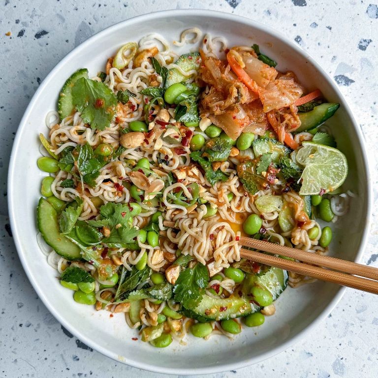 Ramen Noodle Salad with Cucumber